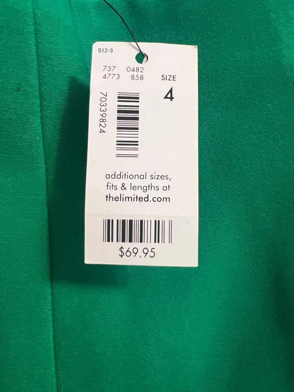The Limited High Waist Green Pencil Skirt - Classic Women's Work Skirt - Picture 4 of 4